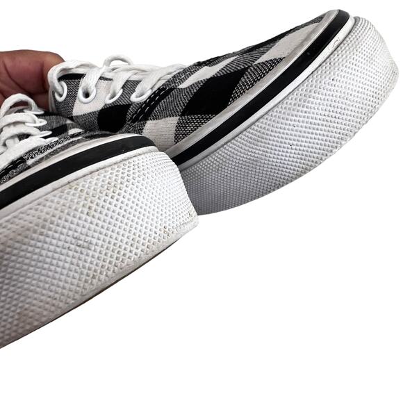 Vans Womens Checkerboard Sneakers Black White 6.5 Skate SK-8 Low Top Old Skol - Picture 7 of 8